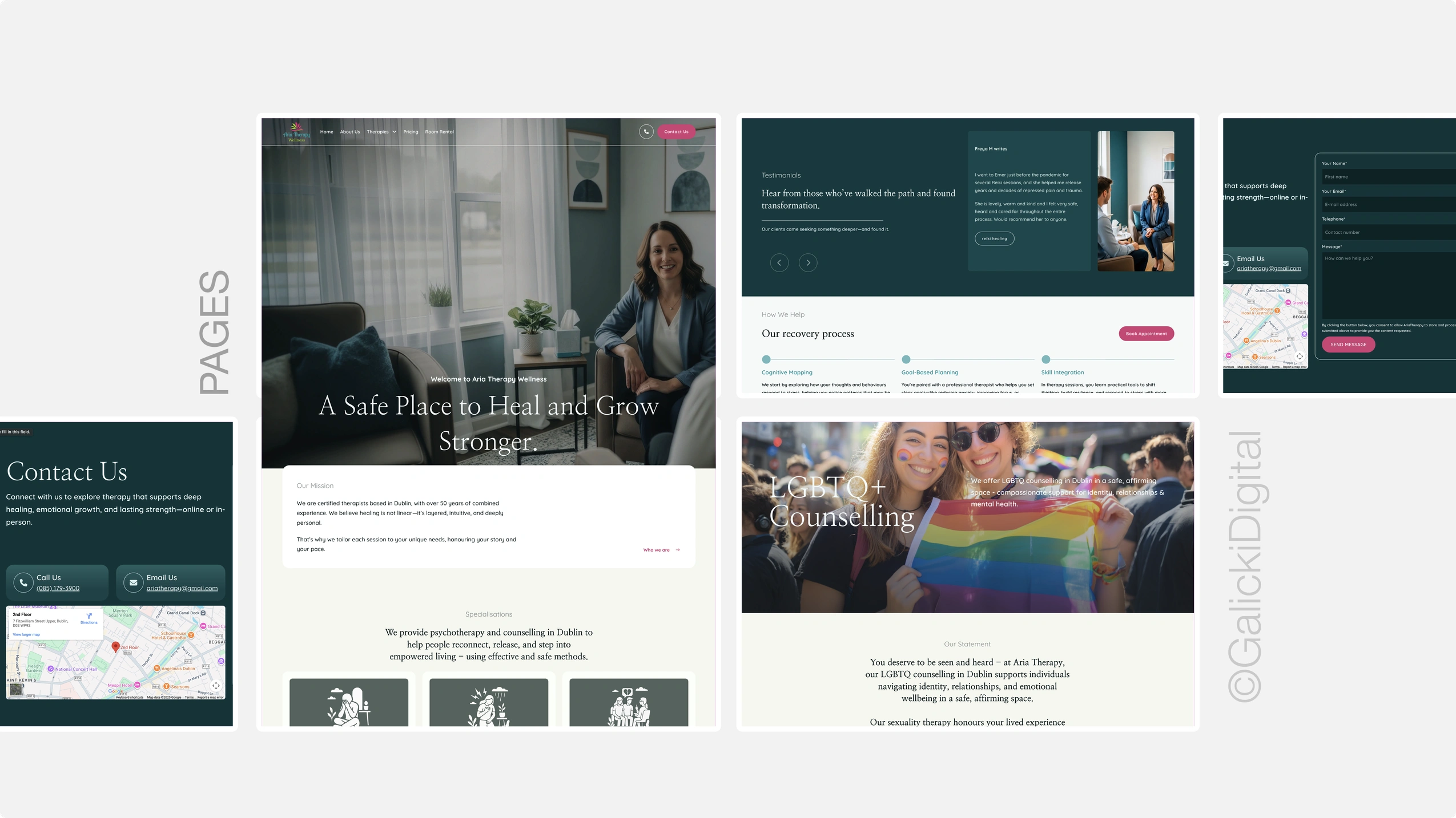 ariatherapy.com case study web design for psychotherapy dublin